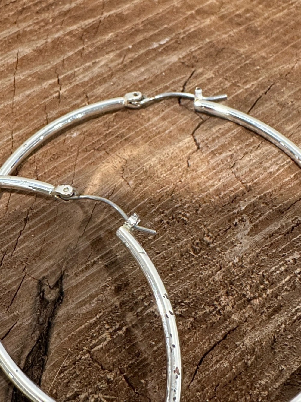 Silver Hoop Earrings - Classic Women's Jewelry